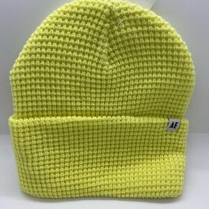 NWT American Eagle Waffle Knit One Size Beanie Neon
